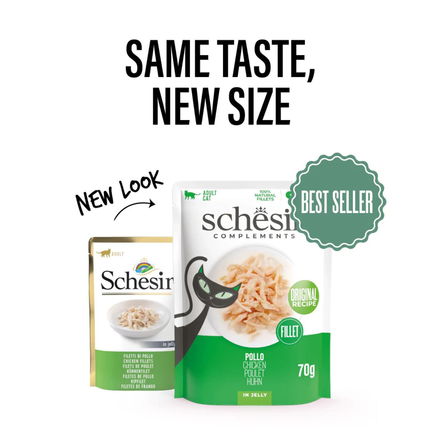Schesir Complements Cat Wet Food Jelly Pouch Chicken 70g